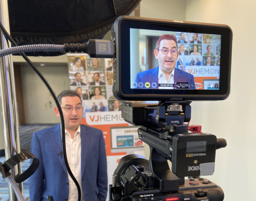 VJHemOnc's tweet photo. We had a great interview this morning with Jeremy Abramson of @MGHCancerCenter on the role of bispecifics and CAR-T cells in R/R DLBCL, the TRANSFORM trial, and more! 

@ASH_hematology #ASH22 #DLBCL #LymSM #ImmunoOnc #CARTcell https://t.co/QvV2ZHHScx