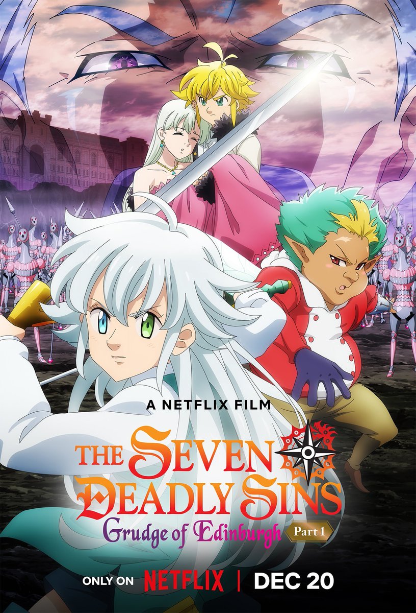 4kishi_br's tweet photo. O poster oficial em 2D do filme "The Seven Deadly Sins: Fúria de Edimburgo" foi liberado pela Netflix! #4KISHIBRASIL https://t.co/r5QFD5ISzR