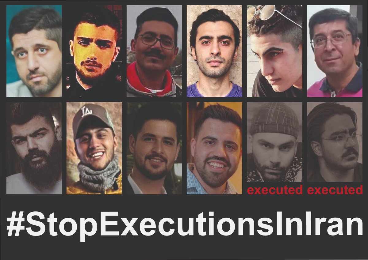 #StopExecutionsInIran
The lives of these people are in danger!
We need effective action!
#MohammadHosseini
#MohammadMehdiKarami 
#RezaAria 
#HosseinMohammadi
#MohammadBorooghani 
#HamidGharehHasanlou
#SamanYasin
#MahanSadrat
#MohammadGhobadloo
#SahandNourMohammadZadeh