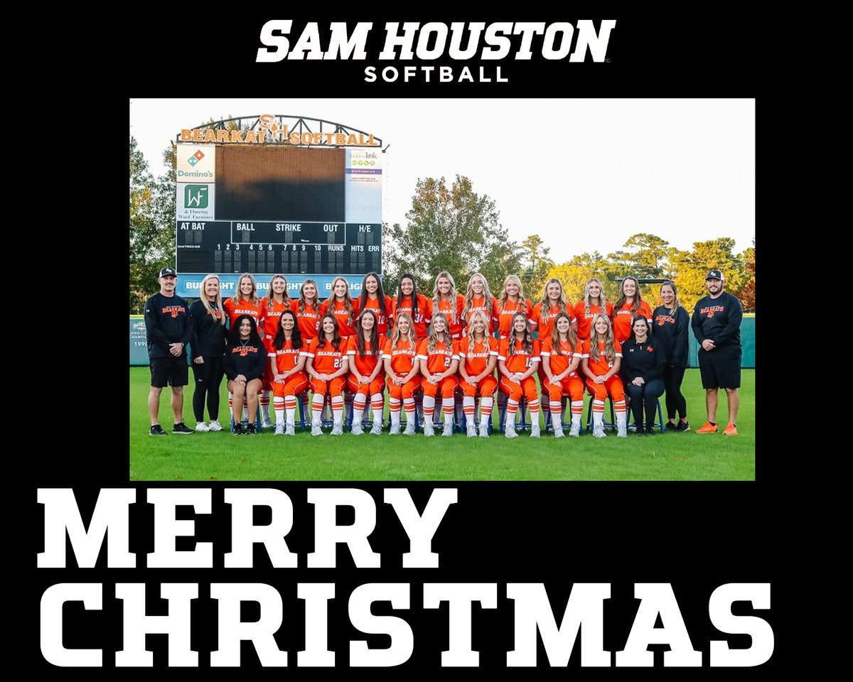 Merry Christmas from Bearkat Softball! Do not forget to register for our Winter Camp January 15!