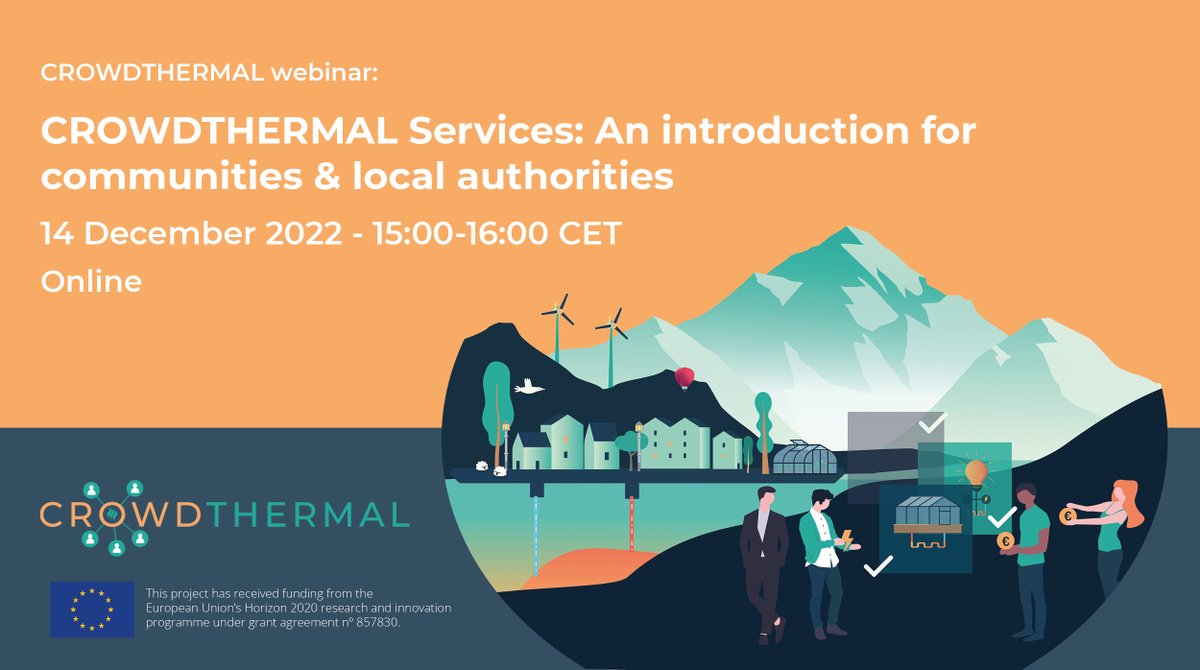 📢we invite communities, local authorities, and any other interested audiences to an introductory webinar on the set of services⬇️
bit.ly/3FlV9Tt
The event is within the framework of the European Year of Youth 2022 due to the important synergies between both initiatives!