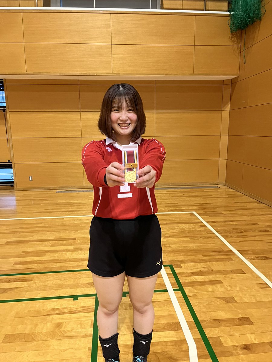 numgvc's tweet photo. また、今回の保健九山で
3年　神田陽美　
がベストレフトに選ばれました👏

コロナの影響で入部して初めての公式戦でしたが、キャプテンとしてチームを引っ張ってくれました😊 https://t.co/PoG1a46yQM