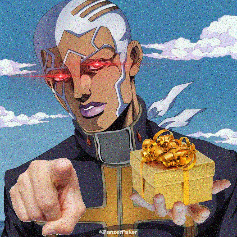 PanzerFaker's tweet photo. This present for you 
#ジョジョ #空条承太郎 #jojo #memes #manga #jjba #JoJosBizarreAdventure https://t.co/bc0o9D9N7Q