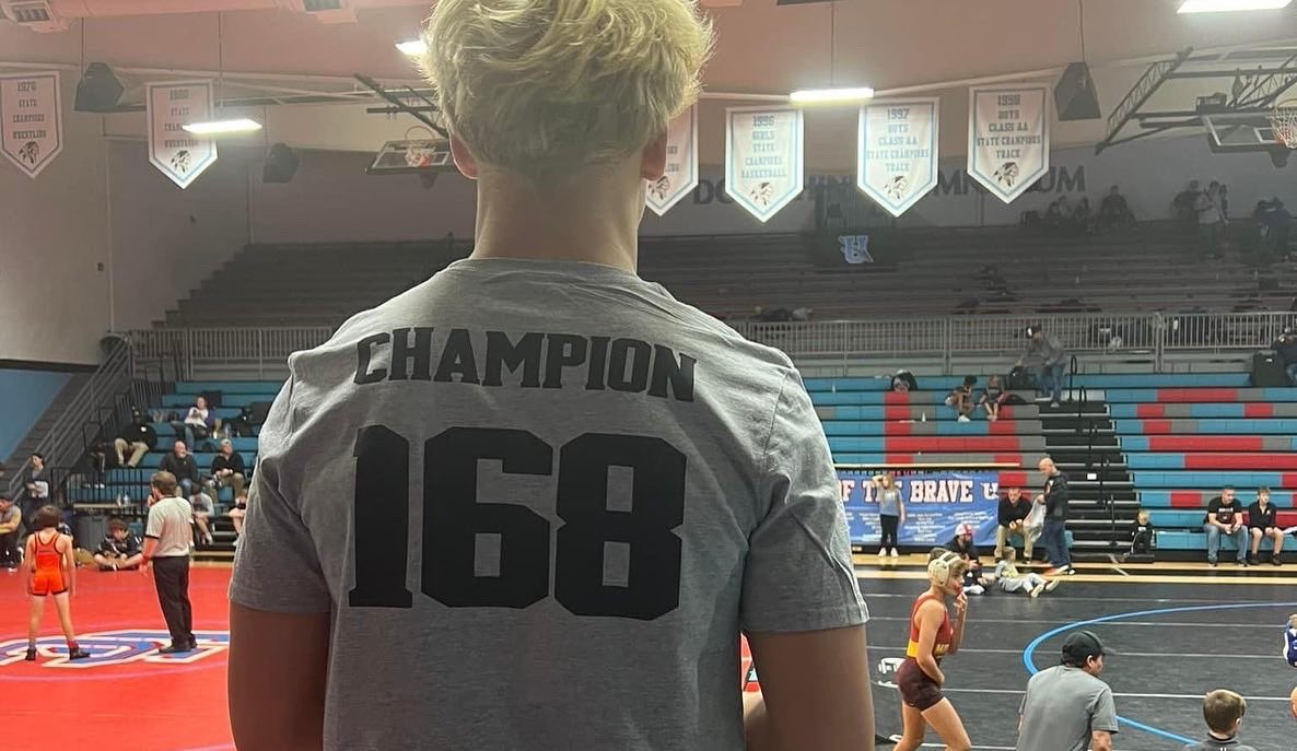 DLitterall's tweet photo. 168 champion in Battle of the Brave in Kentucky. #twa #thoroughbredwrestlingacademy #8thgrade #wrestling #WrestlingTwitter https://t.co/BSpdbugnZn