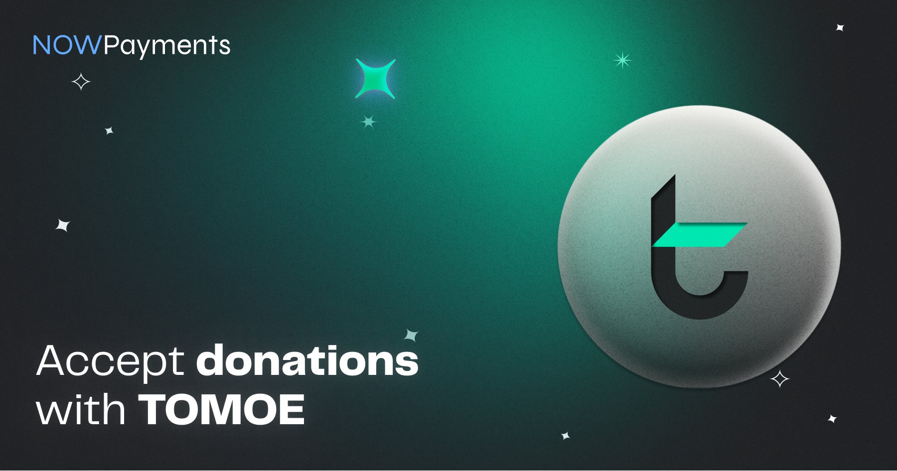 NOWPayments on Twitter " How to accept crypto donations with TOMOE