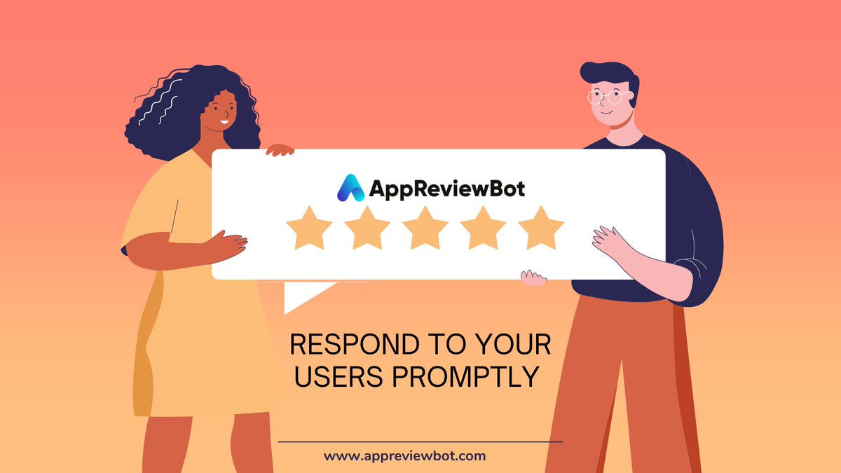 Responding days or weeks after the App Store review can't be appreciated. Users don't like to be overlooked.  Respond to your users as soon as possible—ideally, within a few hours but no more than a day. Check out appreviewbot.com
#Appreviewbot #Appreview #rating