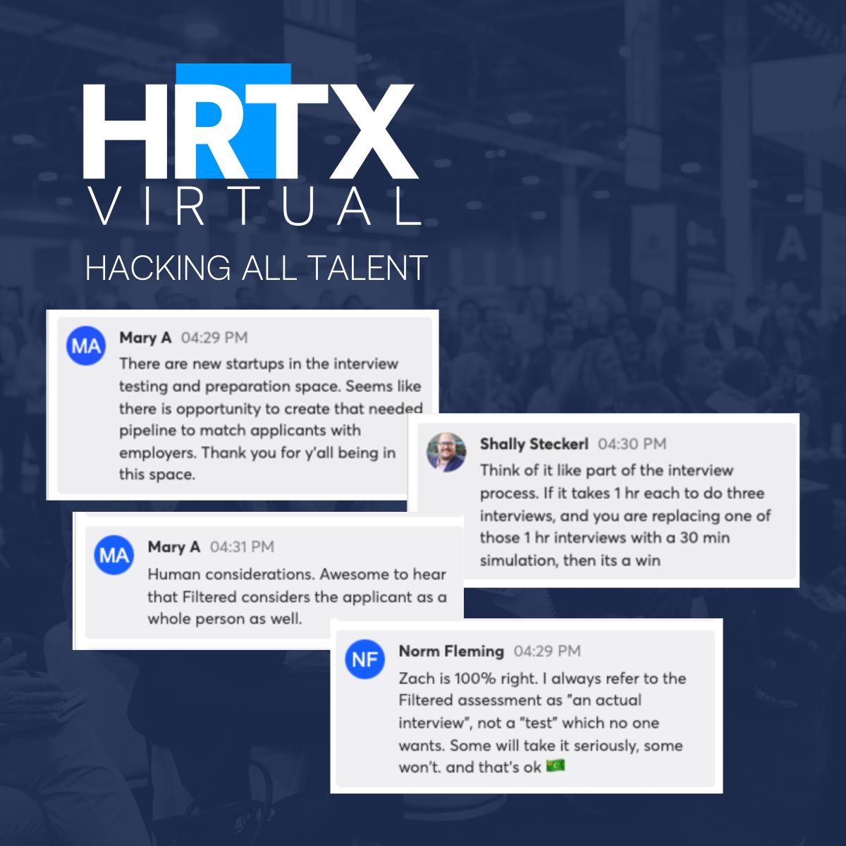 FilteredAI's tweet photo. Great feedback from our presentation at #HRTXVirtual last week! The industry is seeing the difference of what a "real interview" looks like in a digital landscape. 💯
https://t.co/Esxcfl33tL
#interviewing #recruiting #jobsimulations https://t.co/c9Olv8VQad