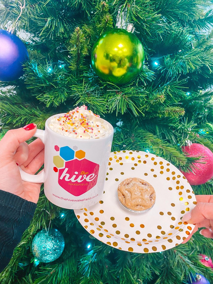 HiveWakefield's tweet photo. Warm up from the cold temperatures outside with unlimited hot drinks at The Hive Wakefield ☕🎄🐝

Our mince pies are proving very popular in the kitchen - have you had one yet? 😋 https://t.co/WzhvL89USB