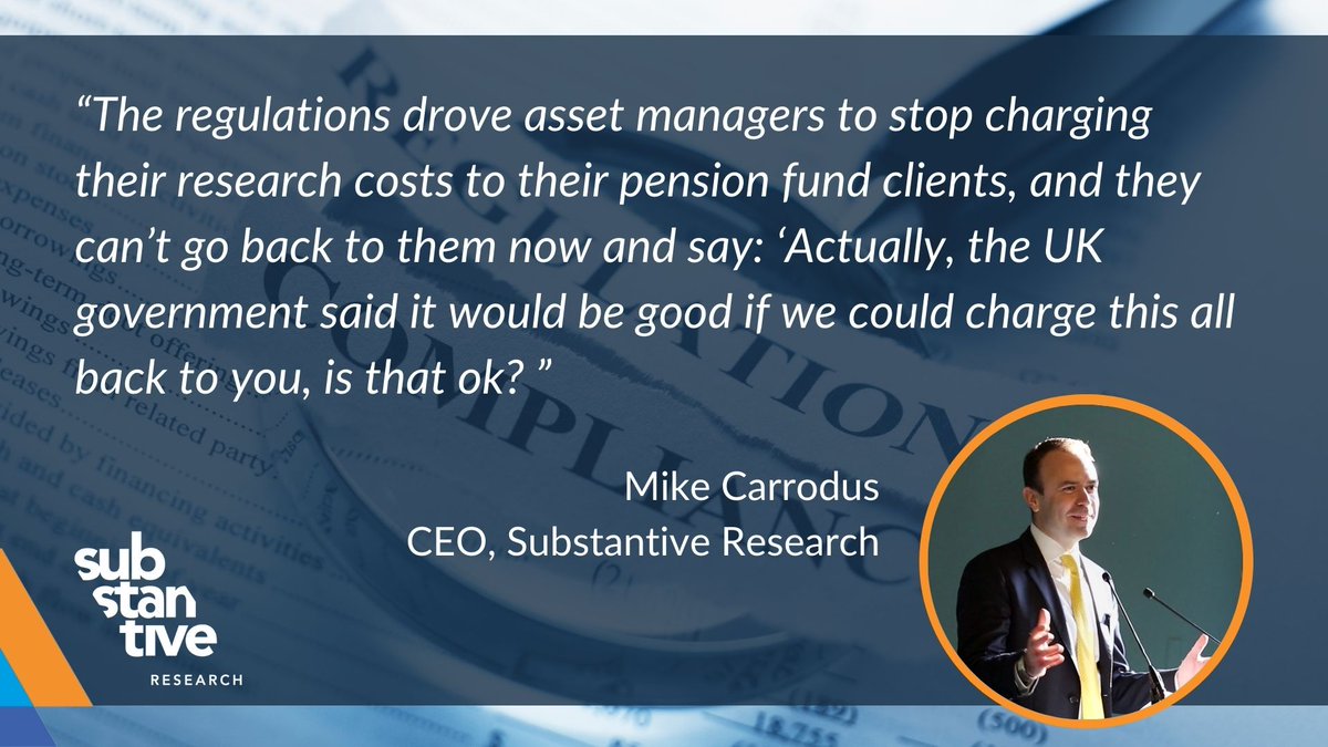 substantiveSM's tweet photo. Chancellor Jeremy Hunt announced the #edinburghreforms to financial regulation last week, including a review of #MiFIDII rules. Our CEO, Mike Carrodus spoke to @theTRADEnews about what it could mean for #investmentresearch.
Read more here 👉 https://t.co/WxuPxyCgEG https://t.co/mO9JHr2ruO