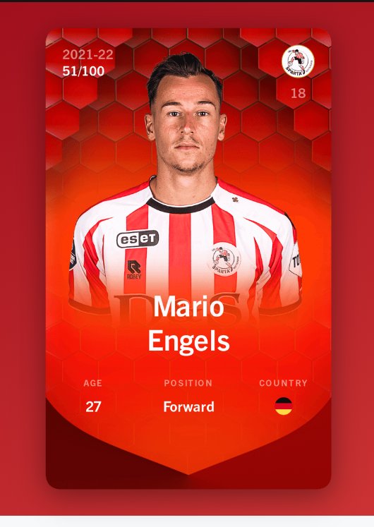 LucaBerries's tweet photo. #sorare #marioengels #market #jleague2.
Mario Engels , Sparta Rotterdam, go to play in japanese second division, J league 2.
Exchanged this morning with Max Moreira. It's not the same, but I prefer One more player in my team Who can play in the game Sorare Football. https://t.co/I0NjpY3gJj