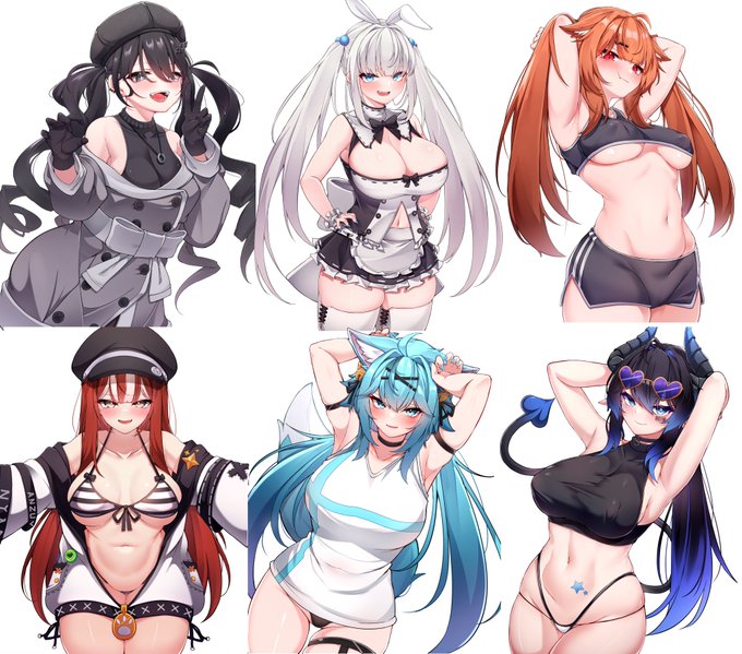 CMと外注と並行して遅れたが~全部完成した~
新しいブラシとかラフの利用方法とかあれこれ研究してみた ! 