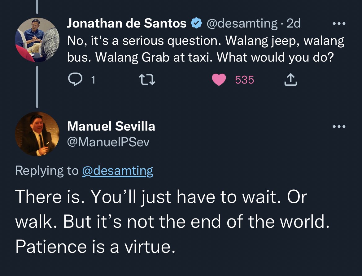jaicabajar's tweet photo. Patient is a virtue po, it’s not the end of the world. https://t.co/nAUeZS2fMs