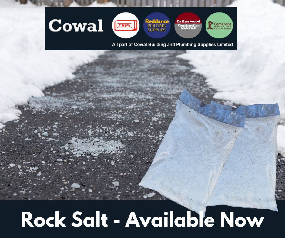 Rock Salt 20KG bags - Available at Cowal Building Supplies

Buy online at cowalbuilding.co.uk