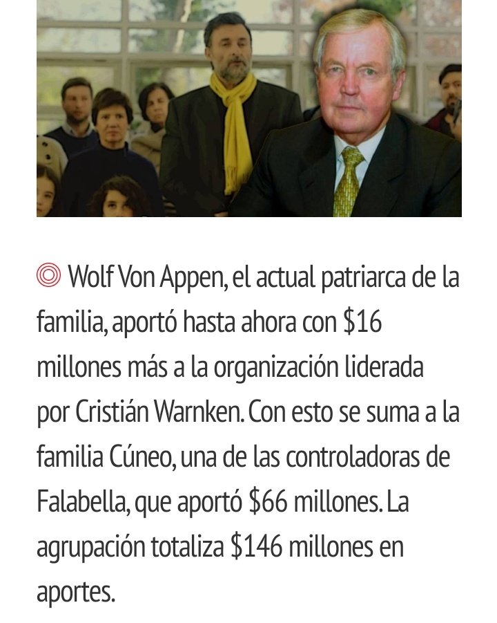 Si no son un partido político oficializado, Amarillos debe salir de la mesa de negociaciones para el proceso constituyente.
Un grupo financiado por la oligarquía no tiene NADA que hacer ahí.