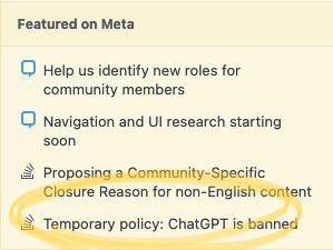 The future is here... screenshot from stack overflow sidebar.