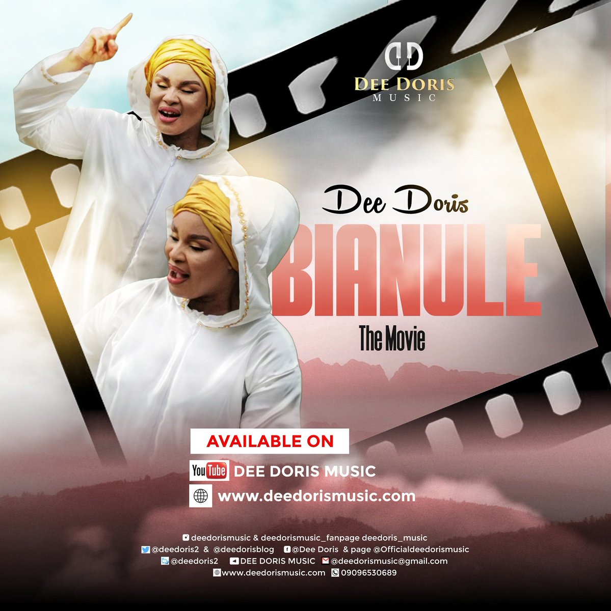 deedorisblog's tweet photo. #Deedorismusic 
*BIANULE VIDEO IS NOW AVAILABLE* 

Enjoy viewing this amazing MOVIE... 

Song Title : *BIANULE OFFICIAL VIDEO*

Kindly Click on Link to Watch.... 
https://t.co/neZwz3dnjh

 👉 *"BIANULE...... THE MOVIE " by DEE DORIS* is Now Available on her
YouTube channel. https://t.co/Uw2L3k0Jhm