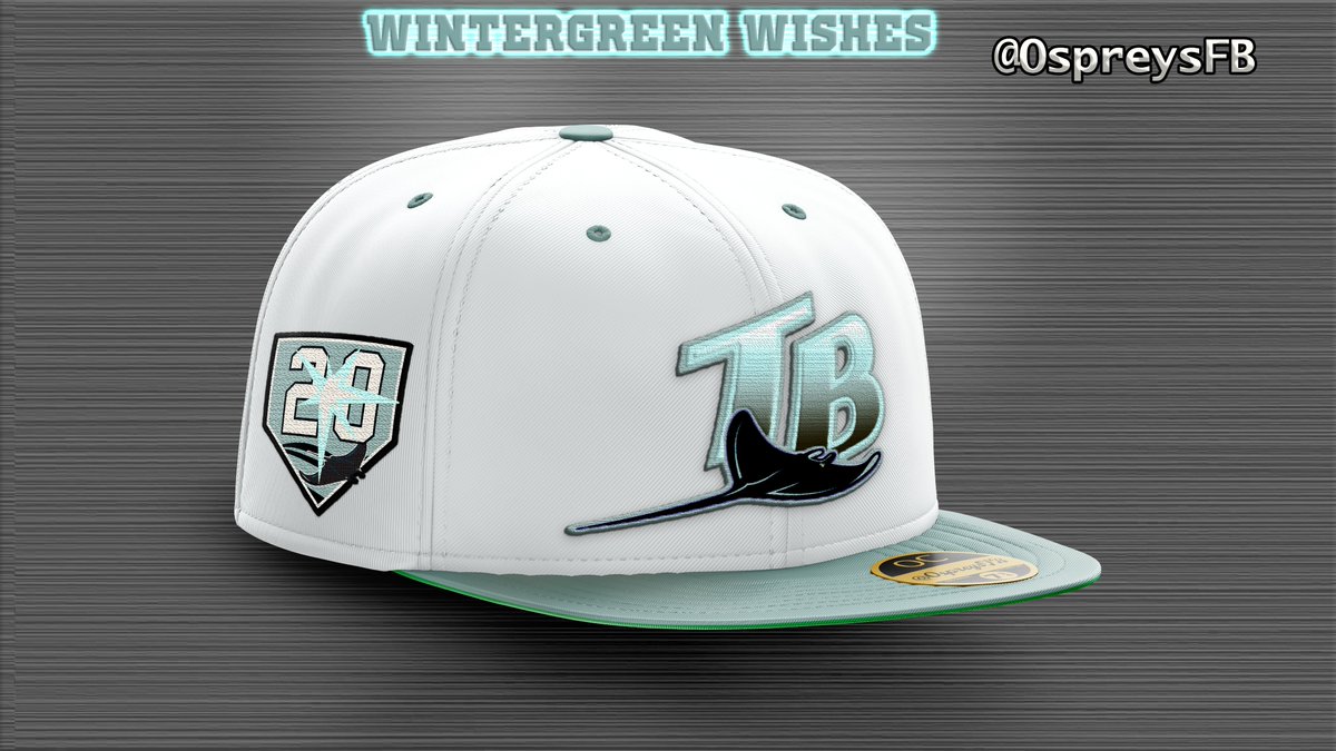 Here's one from a while back that I don't believe I have shared: "Wintergreen Wishes", featuring one of the few logos with gradient coloring in the MLB (which makes it one of my favorites to use)

#rays #tampabay
