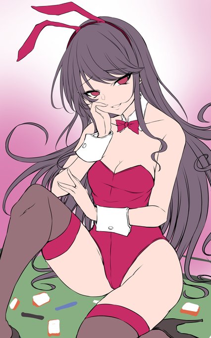 バニーガール郡道先生<彩色開始>
雀豪になった郡道さん、おめでとうございます!
さっき一回上げたんですが、気になる所があったので、修正しました! 