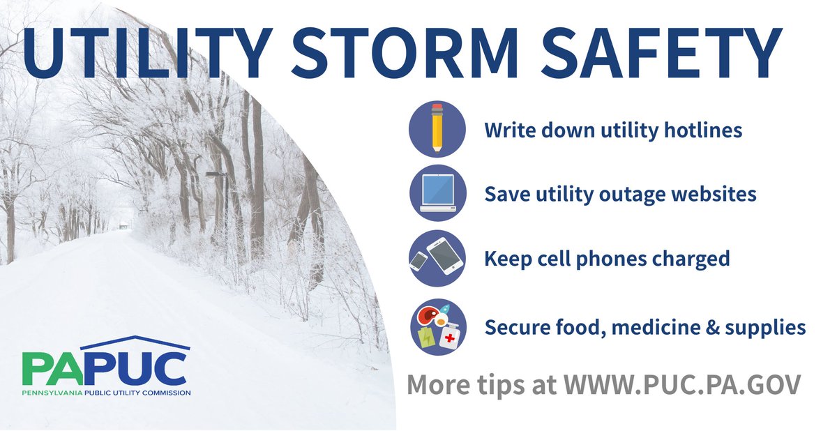 A wintry mix is forecasted for Pennsylvania this week. #BePrepared