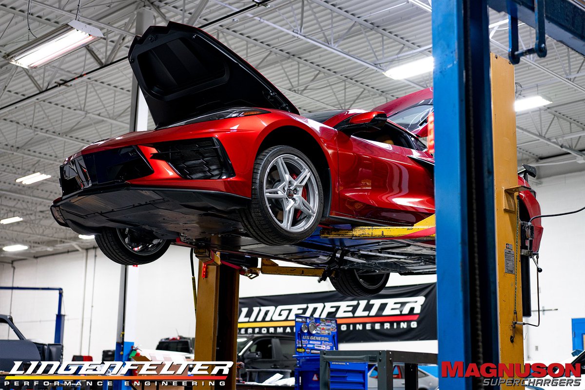 LingenfelterLPE's tweet photo. #Lingenfelter 700 HP Supercharged C8 0004 is well on its way to tearing up the streets 💨

This #C8Corvette is on the lift while we equip its' #LT2 with a @MagnusonSC TVS2650 🔥

🔗
https://t.co/1xDkohDnsK

#MaggieOnTop #MagnusonEquipped #LPE #LingenfelterPerformance #Corvette https://t.co/VFCEOadJWl