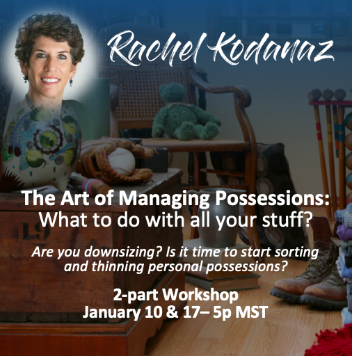 RachelKodanaz's tweet photo. 🗓️ Save the Date - January 10, 2023: I’m kicking off the new year with a 2-part workshop called “The Art of Managing Possessions: What to do with all your stuff?” Learn more details at https://t.co/pU9X6cft3F #newyear2023 #getorganized #Downsizing https://t.co/WZCPmd8YJ5