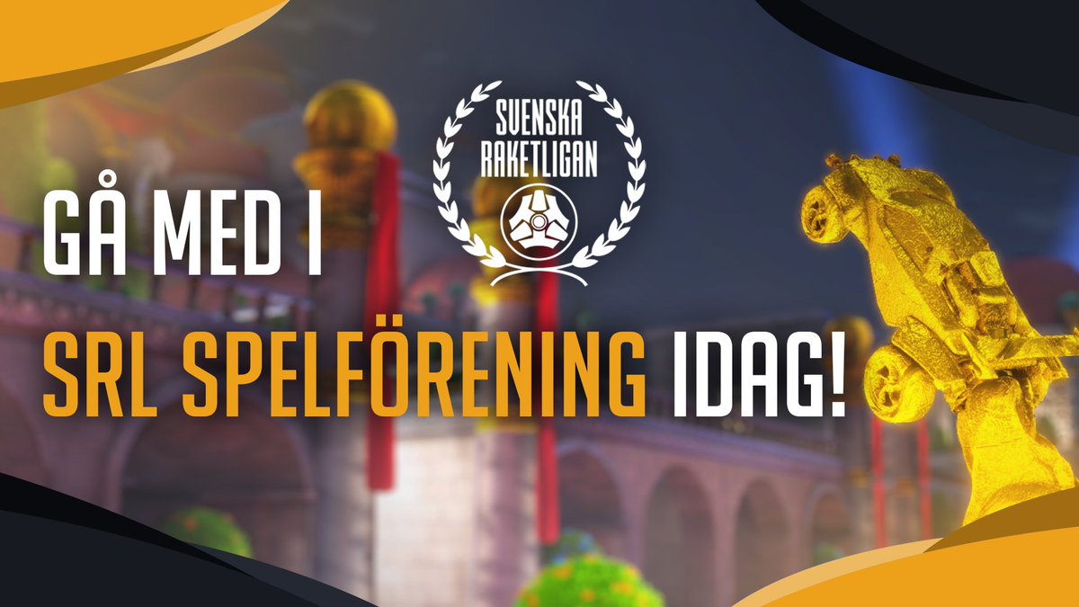 Sv_Raketligan's tweet photo. Gå med i SRL Spelförening idag och stötta svensk esports gräsrotsscen!

Det är dags att förstärka den svenska Rocket League-scenen. Vi kan med glädje tillkännage att ni numera kan gå med i vår förening! 

Stort tack för att ni stöttar svensk esport 🧡

🔗: https://t.co/Luz3Cm0C67 https://t.co/plxB5JlMrH