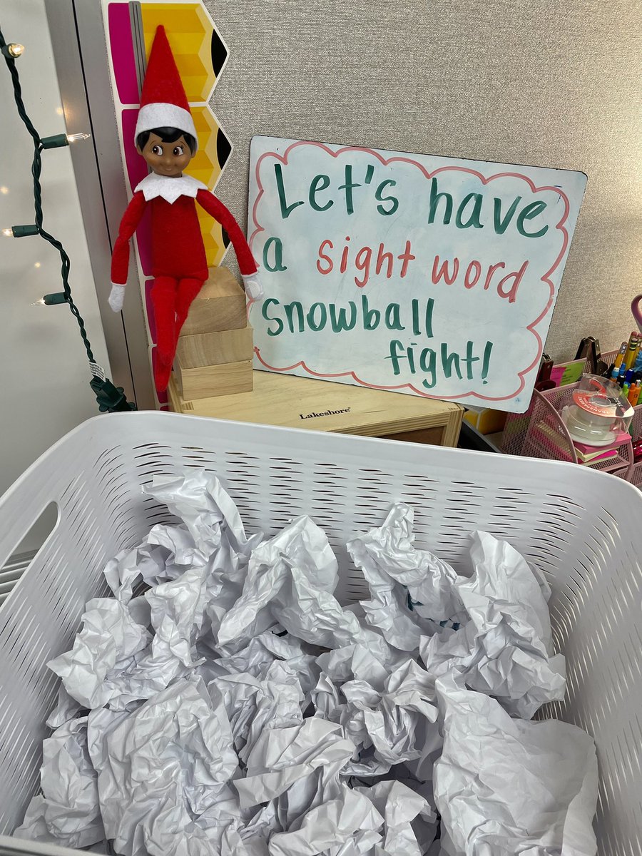 Ms_Bartholomew1's tweet photo. We had a SIGHT WORD snowball fight during word work today! ☃️ @CFISDLieder https://t.co/XBF1QSDfdy