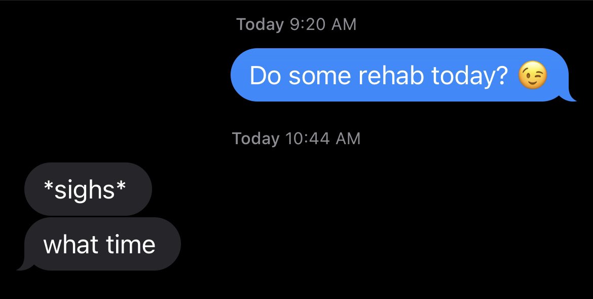 An interaction Athletic Trainers know all too well…