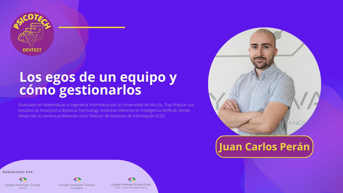GDSC_UCAM's tweet photo. Estos son algunos de los ponentes que vendrán este miércoles al PsicoTech.
@biyectiva
@FIntegraDigital
@victormexeguer
@evrtrabajo

Estamos deseando escuchar lo que tenéis que decir!😁 😁 https://t.co/EApjXwXlwH