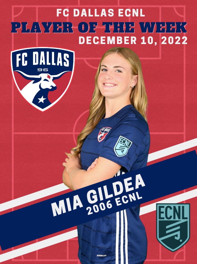 FC Dallas Girls ECNL (@fcdgirlsecnl) on Twitter photo Congrats to all the girls selected for the Team of the Week and big shout out to <a href="/GildeaMia/">Mia Gildea</a> for her outstanding defensive play being recognized as our Player of the Week! 💪👊
#DTID | <a href="/ECNLgirls/">ECNL Girls</a> | @FCDwomen Congrats to all the girls selected for the Team of the Week and big shout out to <a href="/GildeaMia/">Mia Gildea</a> for her outstanding defensive play being recognized as our Player of the Week! 💪👊
#DTID | <a href="/ECNLgirls/">ECNL Girls</a> | @FCDwomen