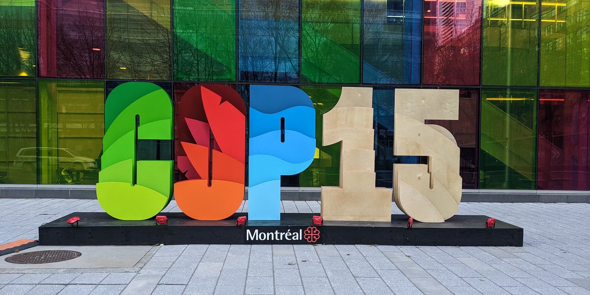 Latest update from @MarkCridge at #COP15 UN Biodiversity summit in Montreal.

Even with 10,000 people here it may not capture as much PR as COP27 climate conference, but its importance and impact is no less urgent and important.

nationalparkcity.london/blog/greener/n…