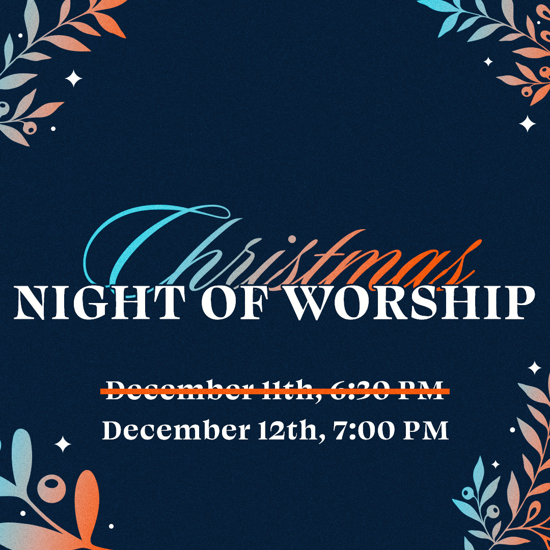 Last night was awesome! We gathered together in worship and fellowship to celebrate the birth of our risen Savior Jesus. This is a reminder that if you missed out, it will begin tonight at 7:00 PM! Also, for those who are unable to come, we will be live streaming the event!