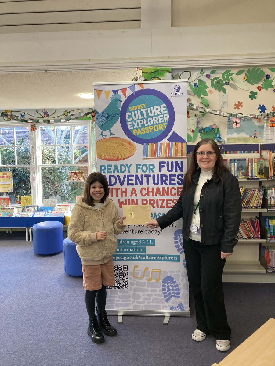 FarnhamLibrary's tweet photo. πCongratulations to our 3 winners in this year's Culture Passport #surreyexplorer challenge! π
The won some great prizes including adventurous outdoor activities with @SOLDoutdoors which Evelyn was very excited about! π₯³
Thank you so much to everyone who took part π https://t.co/POYUca0gJc