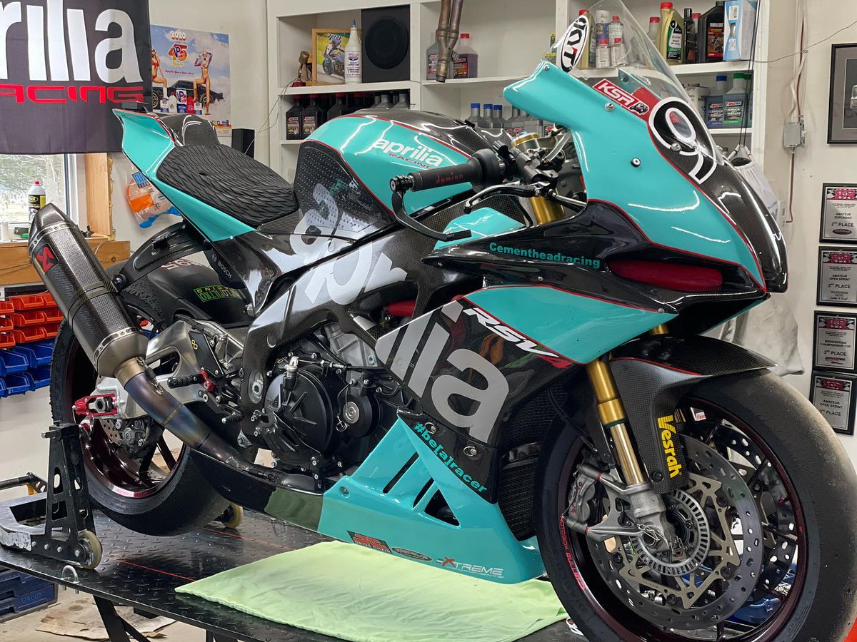 The very cool looking and different sounding Cement head Racing Aprilia  <a href="/paul99214156/">Cementheadracing</a>