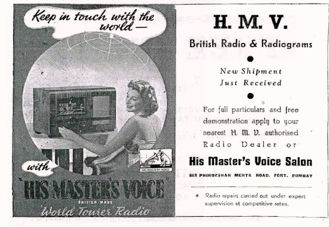 Didn't know that 'HMV' in HMV records stands for His Master's Voice. 

In the 1930s, HMV started selling radios and radiograms in India through its exclusive dealership in Bombay. This radio was priced at Rs. 495 in those days. 

#BusinessHistory