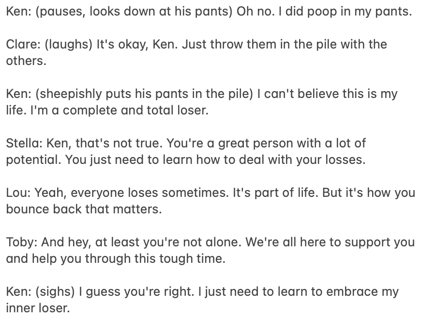 FB_Dive's tweet photo. Tired: using AI to do my work or make the world a better place

Wired: using AI to write a script about my buddy's gf and dogs consoling him after choking his way out of the fantasy playoffs https://t.co/SfqcdG8LB3