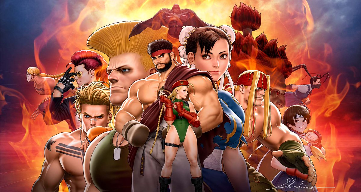 Street Fighter 35th anniversary artwork (2022) Artist: Shinkiro (Toshiaki Mori)