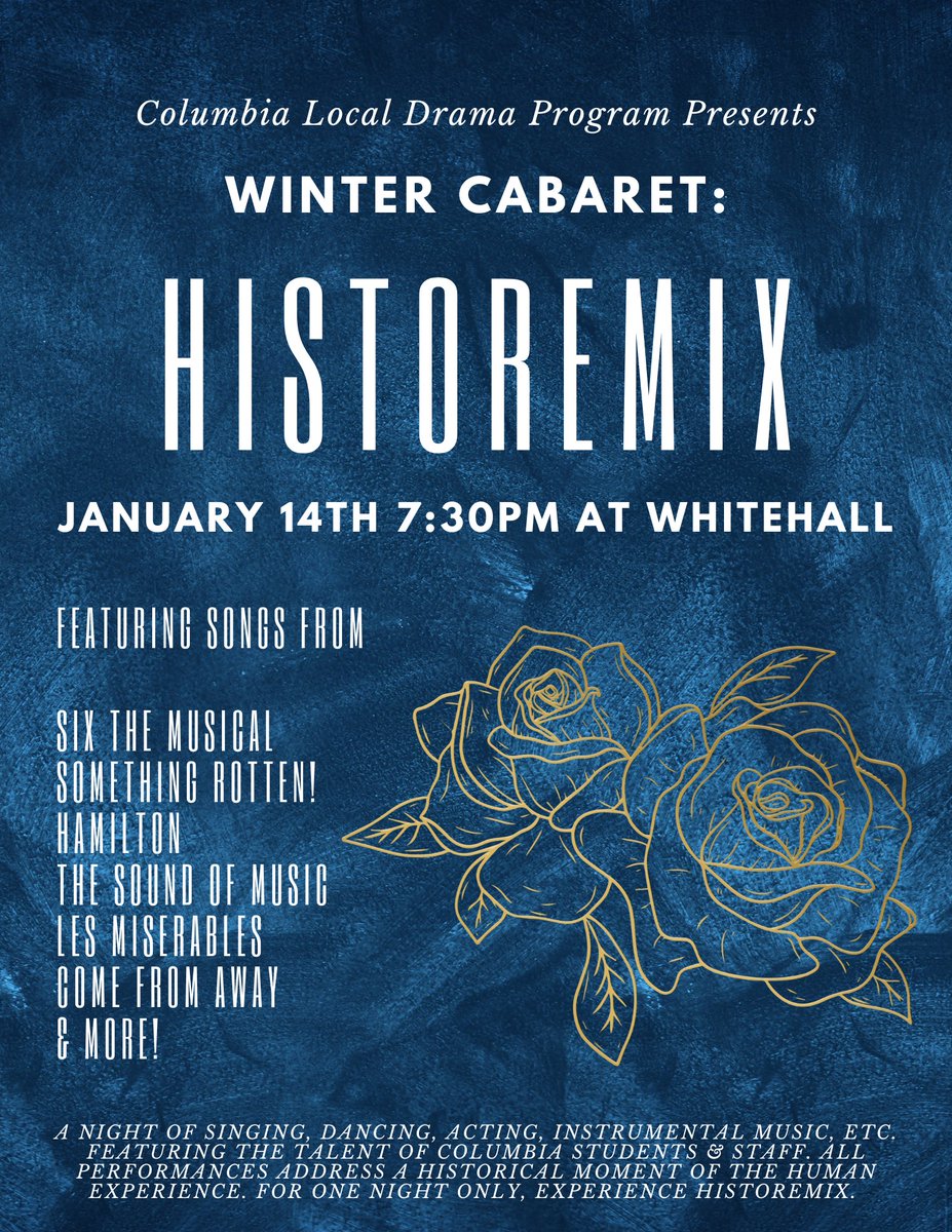 Our Winter Cabaret is a month away! tickets go on sale after Winter break :)