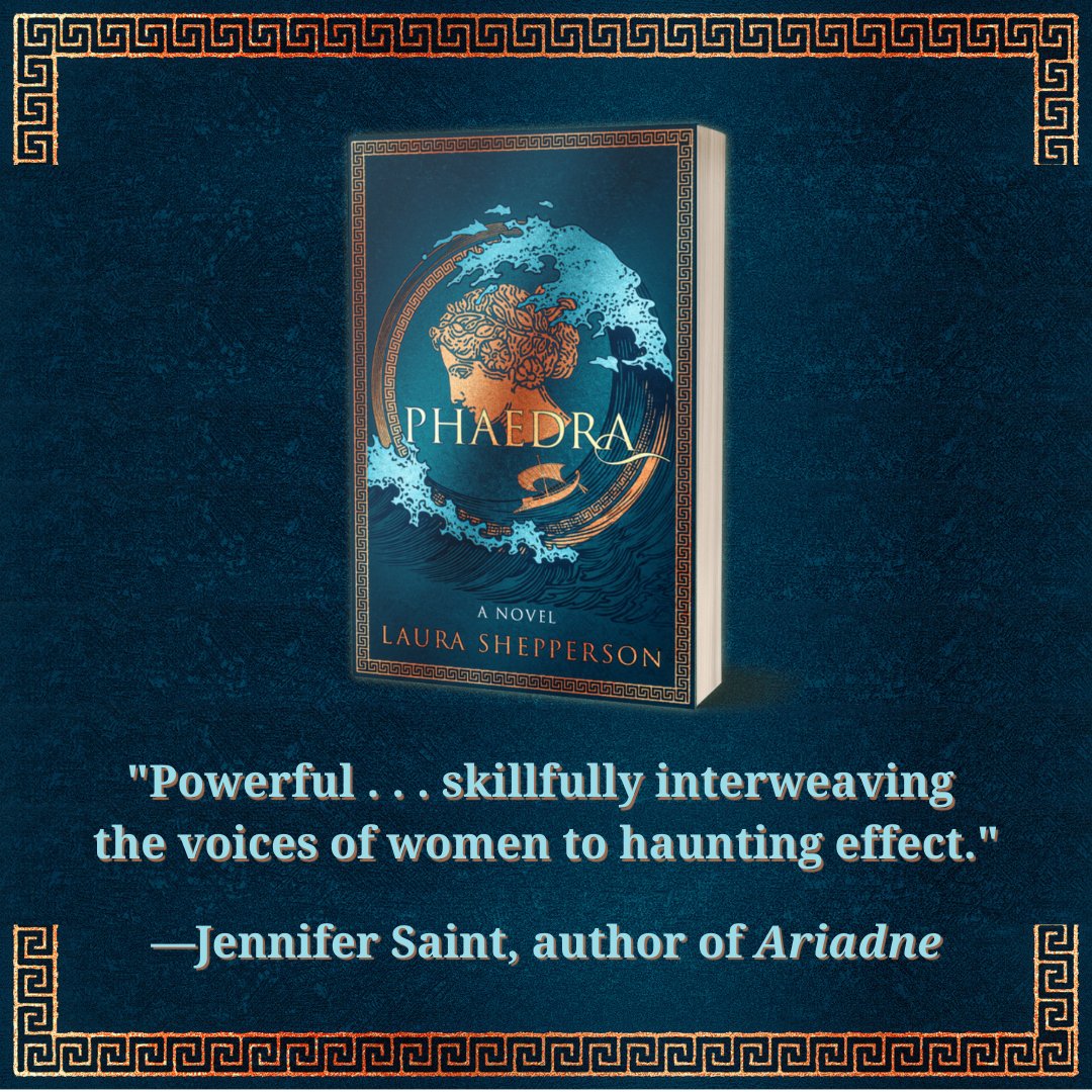 AlcovePress's tweet photo. Timely, unflinching, and transportive, PHAEDRA by @LauraShepperson will be out int he world in just one month and we cannot wait! 🤩
#greekmyths #greekretelling #tbrlist #bookrecs https://t.co/n6yayD1AUL