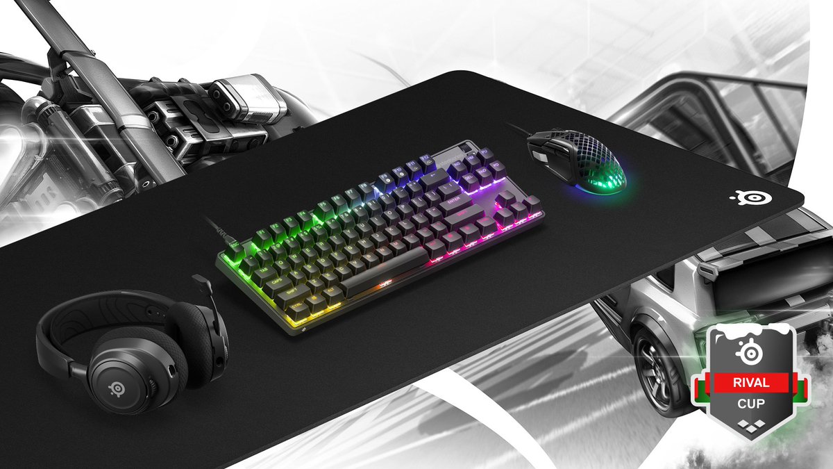 🏆 RIVAL CUP GIVEAWAY 🏆

start your engines, it's time to race for a new setup 🏎

we have gear to giveaway: 🖱 Aerox 5 ⌨ Apex 9 TKL 🎧Nova 7

TO ENTER
RT this tweet 
follow <a href="/FaZeClan/">FaZe Clan</a> @SpaceStation @steelseries 
reply with #forglory

open worldwide 🌍 GLHF