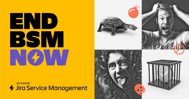 guycrossland's tweet photo. Is Bad Service Management harming your organisation? Do you have bloated budgets and sluggish timelines? You're not alone. Join the fight against BSM and switch to Jira Service Management today. https://t.co/lSDDeYaNIF #Jira #ITSM #Atlassian https://t.co/vOfLxeWIK7