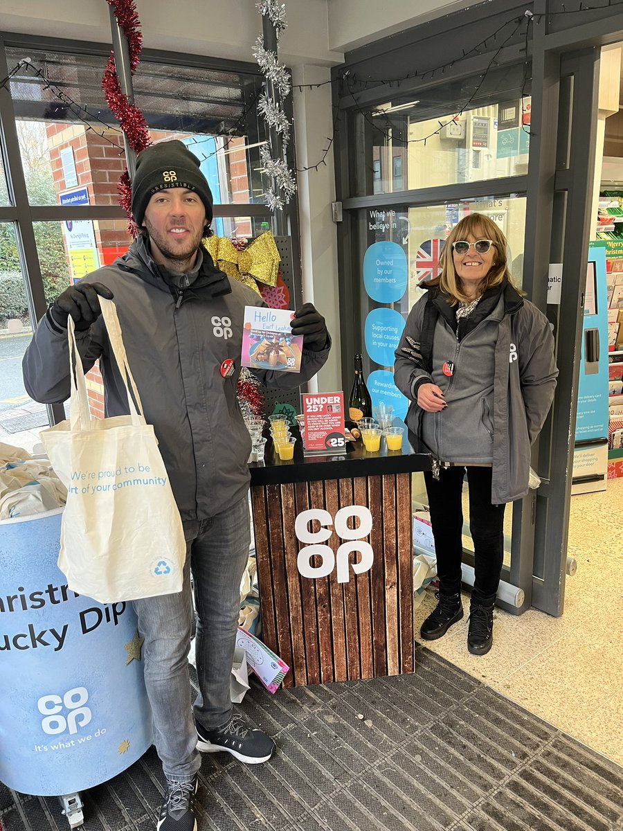 Jonb147's tweet image. The holidays are coming…plenty of great activity today at East Leake’s Co-op!