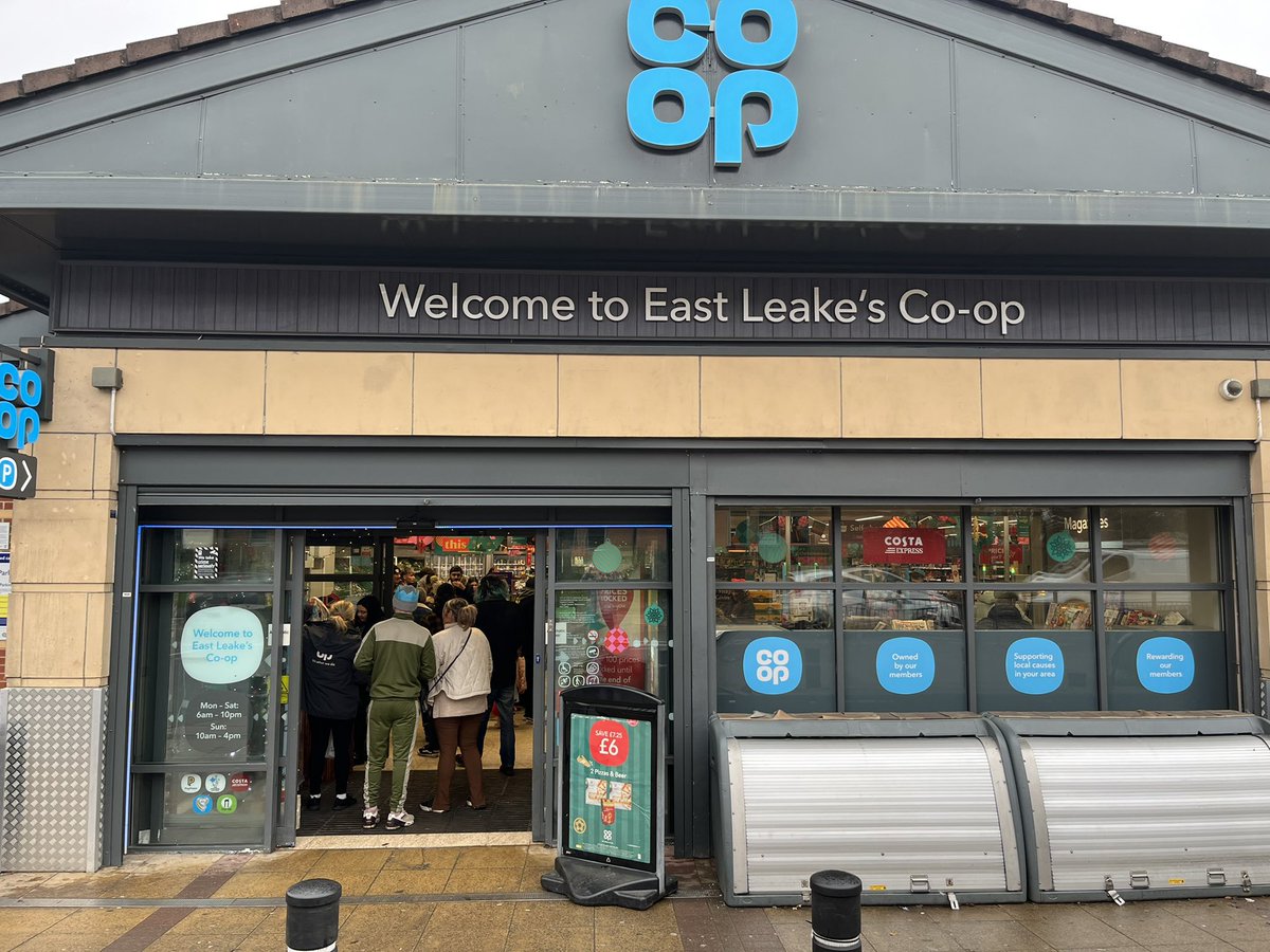 Jonb147's tweet image. The holidays are coming…plenty of great activity today at East Leake’s Co-op!
