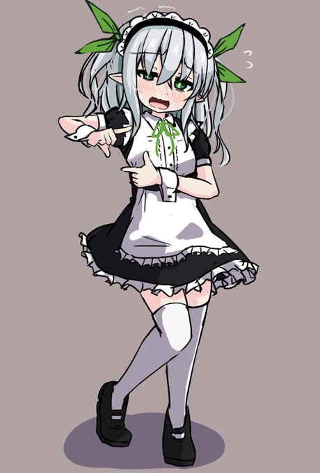 メイドの仕事は掃除以外にもあるんだよぷめちゃん 
#毎日お絵かき練習共有 