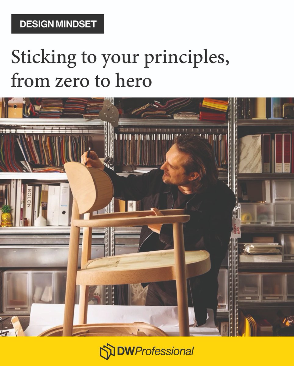 Building a studio to pursue an unorthodox design approach may be difficult to start with but it pays off: German industrial designer Sebastian Herkner explains why, and how he coped when no-one noticed him. Read the full interview: lnkd.in/d-hx5-gh 

#DWProfessional