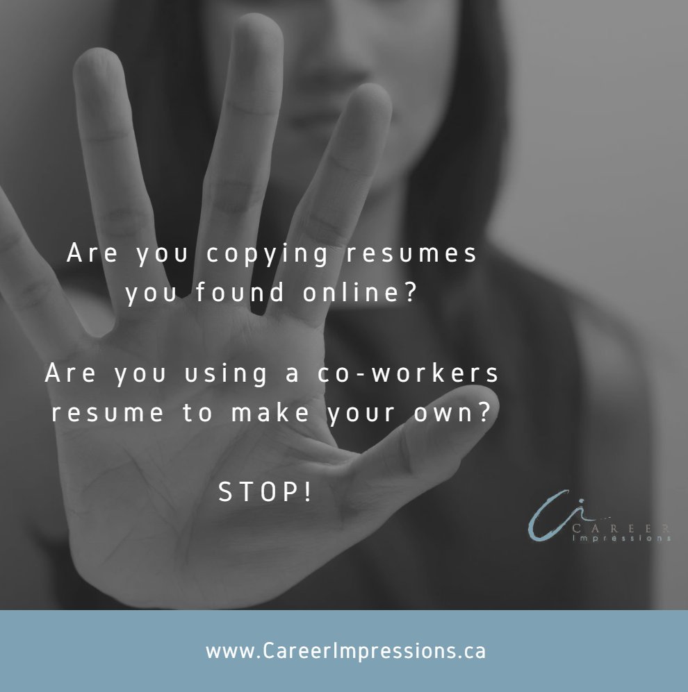 You are unique; therefore, your resume should be too.

#resume #resumewriting #jobsearch #careerimpressions