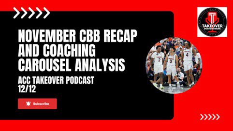 ACCTakeover's tweet image. 🚨 New Episode 🚨

@DanSiegelACC and @BenAnderson2372 are back!!

🏀:
- First month recap
- Bold future predictions

🏈:
- Coaching carousel analysis
- Transfer portal update
- Fenway Bowl preview

And much more!

🎥: m.youtube.com/watch?v=nLGmKu…