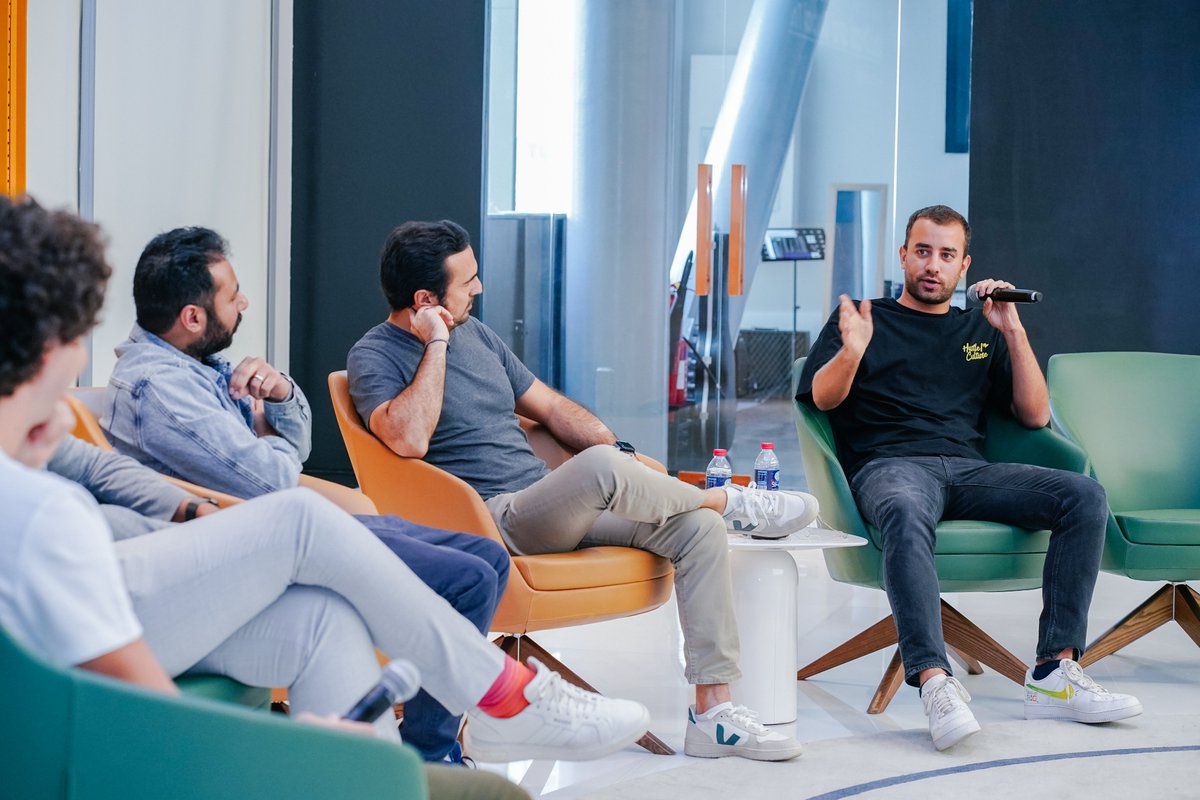 Great conversation for Day 1 of our #FintechTrek! We discussed Fundraising for a Fintech Startup in the MENA with: - @manarmahmassani, founder of @GetStake - @thesaadi, founder of Mamo Pay - Vinay, founder of @PasivFinancial - Seif, founder of @thndrapp - Mo of @Uqudo1 🔥🔥