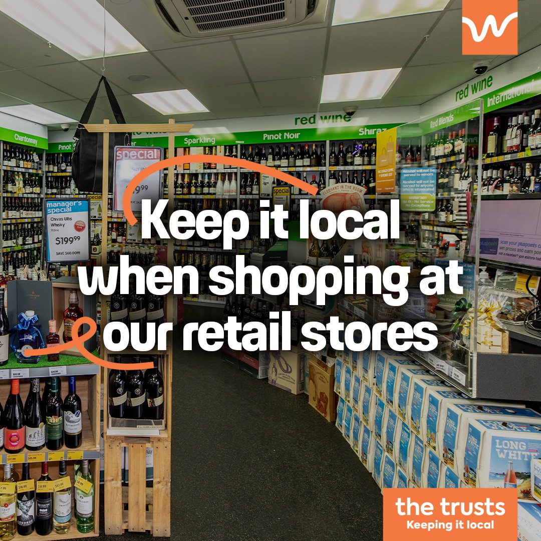 We have a huge range of products in our award-winning retail stores. Find your nearest location and stock up today. thetrusts.co.nz/support-local