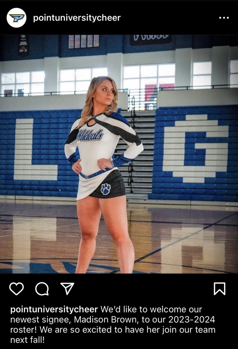 LGHS_comp_cheer's tweet photo. So proud of Maddy @Maddyleigh_2005 for joining Point University cheer! Can’t wait for your signing day! Congrats!@LGHS_Athletics https://t.co/IgT2Pbtsmu